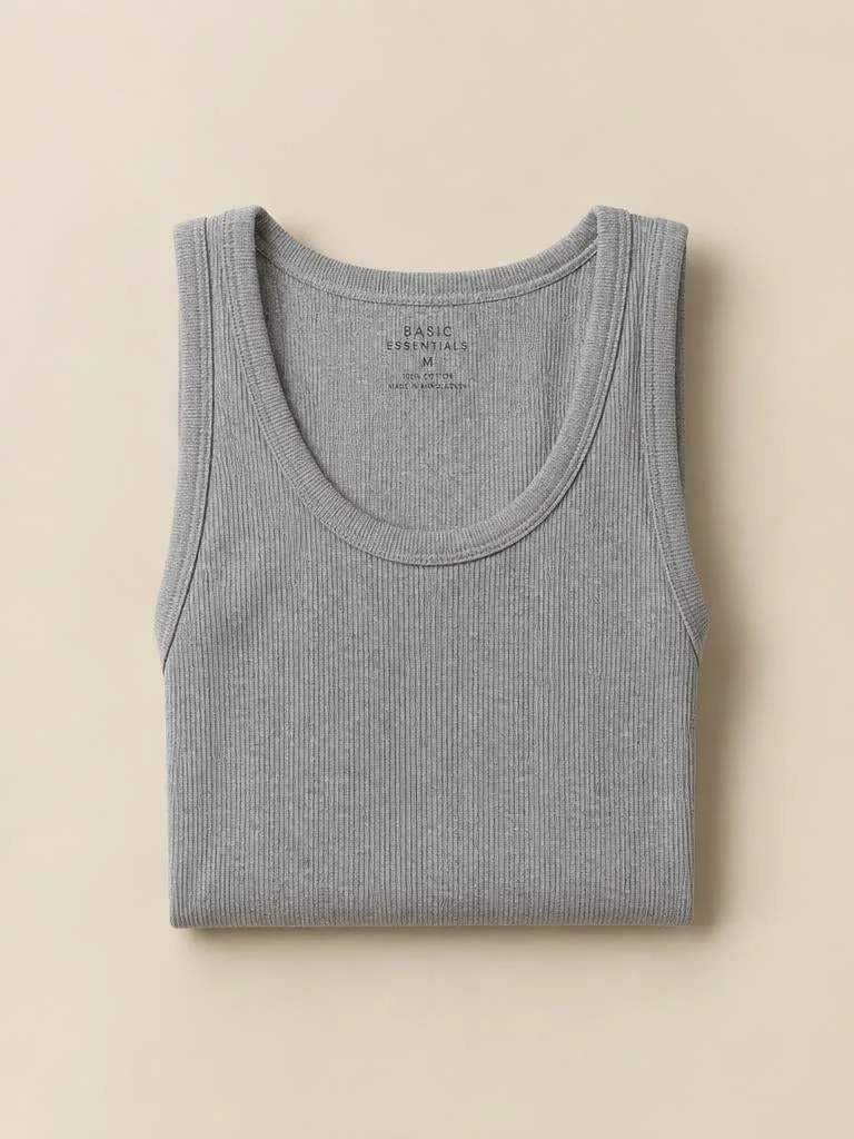 Майка в рубчик Grey